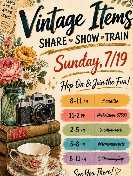 Other - Hand Crafted & Vintage Share Show Train
